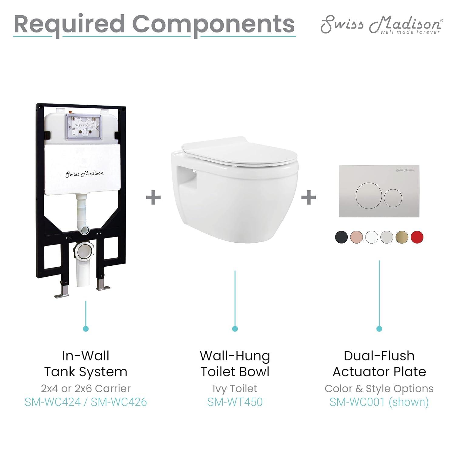 Ivy Wall-Hung Elongated Toilet Bowl