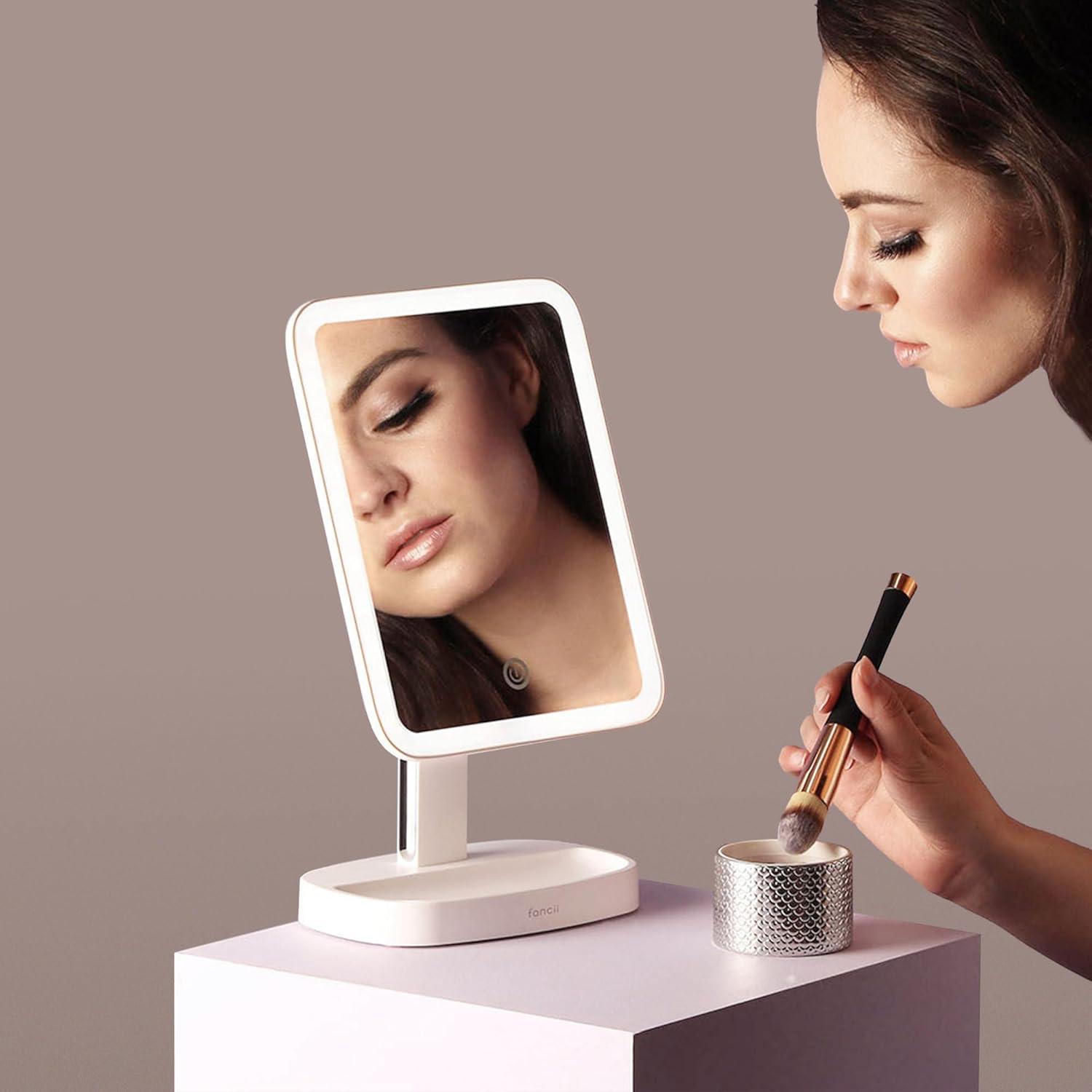 Modern Lighted Magnifying Makeup Mirror