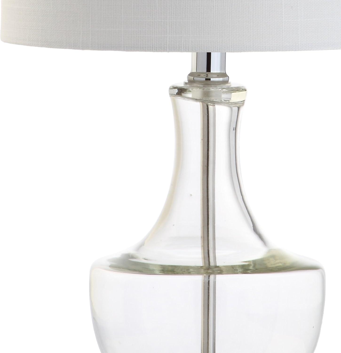 Colette 20" Mini Glass LED Table Lamp, Clear