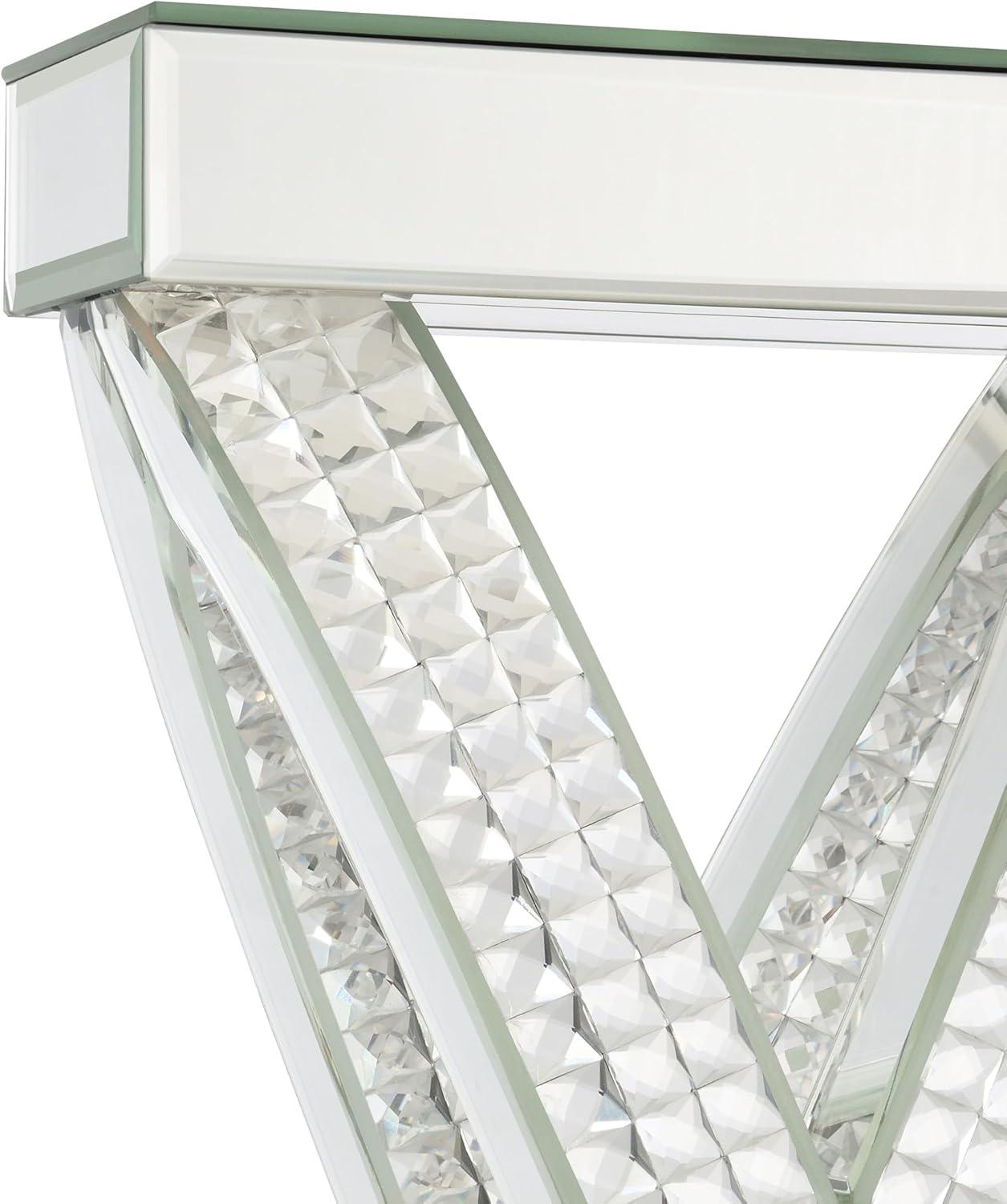 Coaster Contemporary Wood Table Lamp with Rectangle Shade in Mirrored
