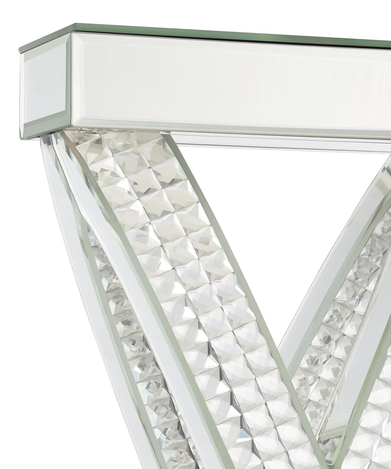 Coaster Contemporary Wood Table Lamp with Rectangle Shade in Mirrored