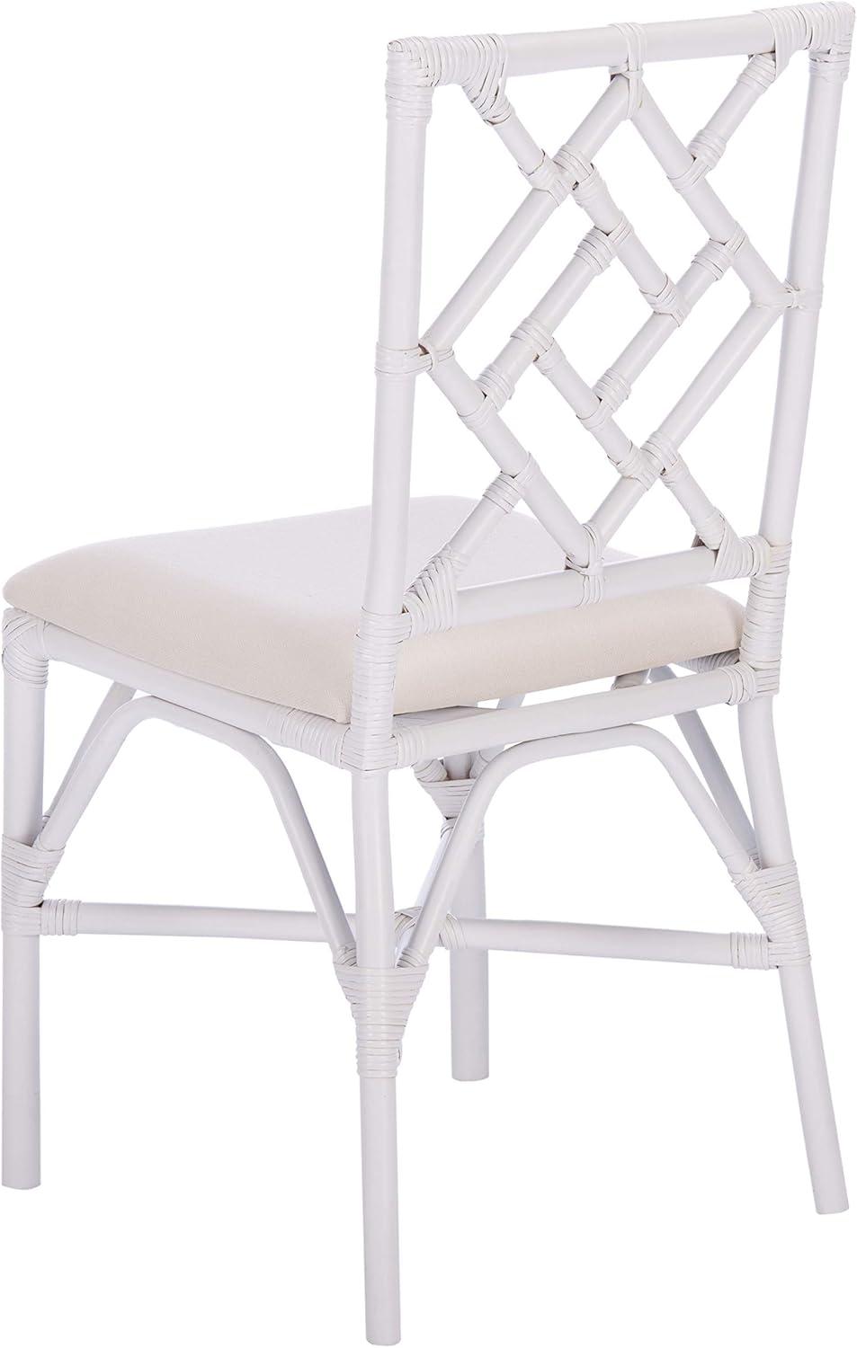 Bhumi Accent Chair W/ Cushion (Set of 2) - ACH6509 - White/White - Safavieh