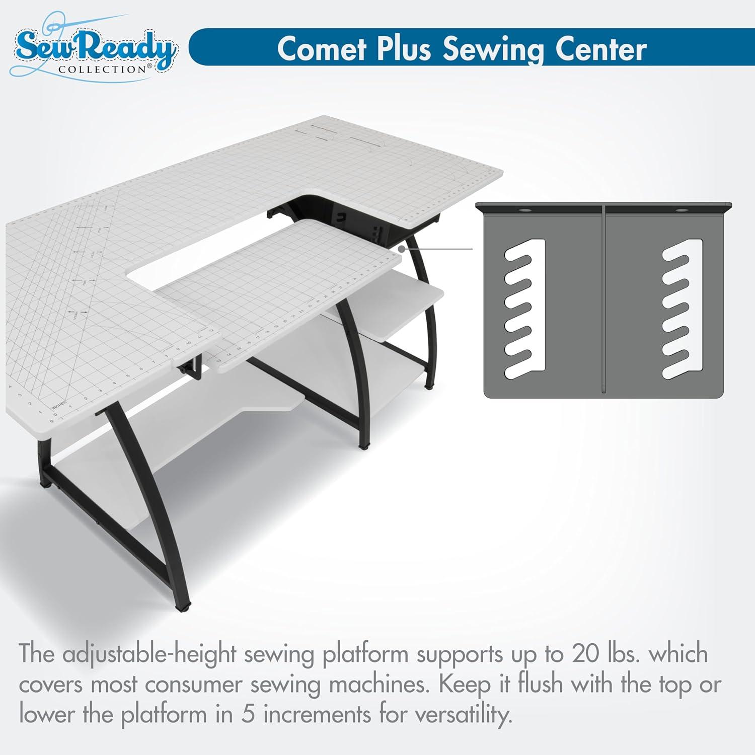 Sew Ready 47.25'' x 23.5'' Sewing Table with Sewing Machine Platform