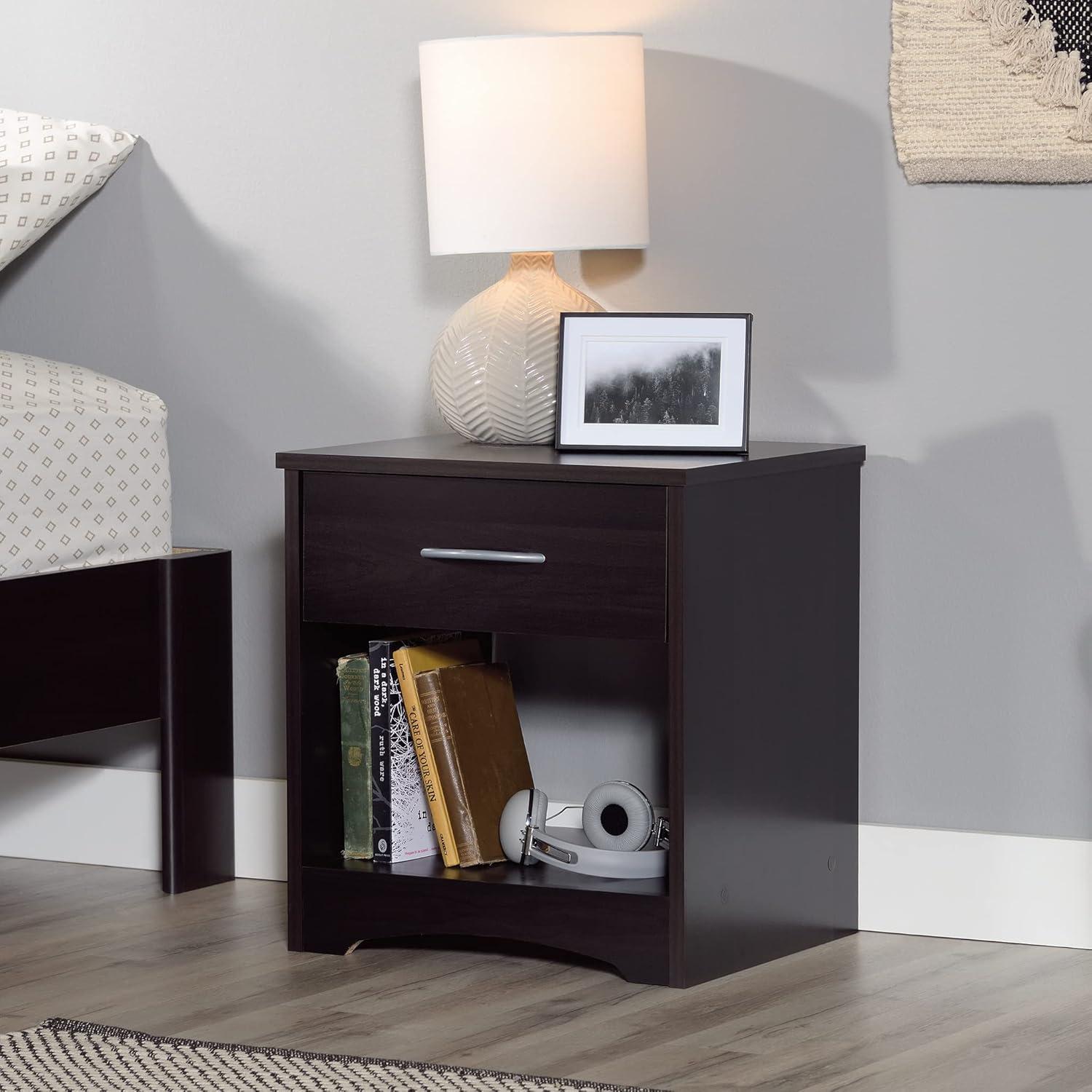 Beginnings Nightstand with Drawer & Open Shelf - Cinnamon Cherry - Sauder