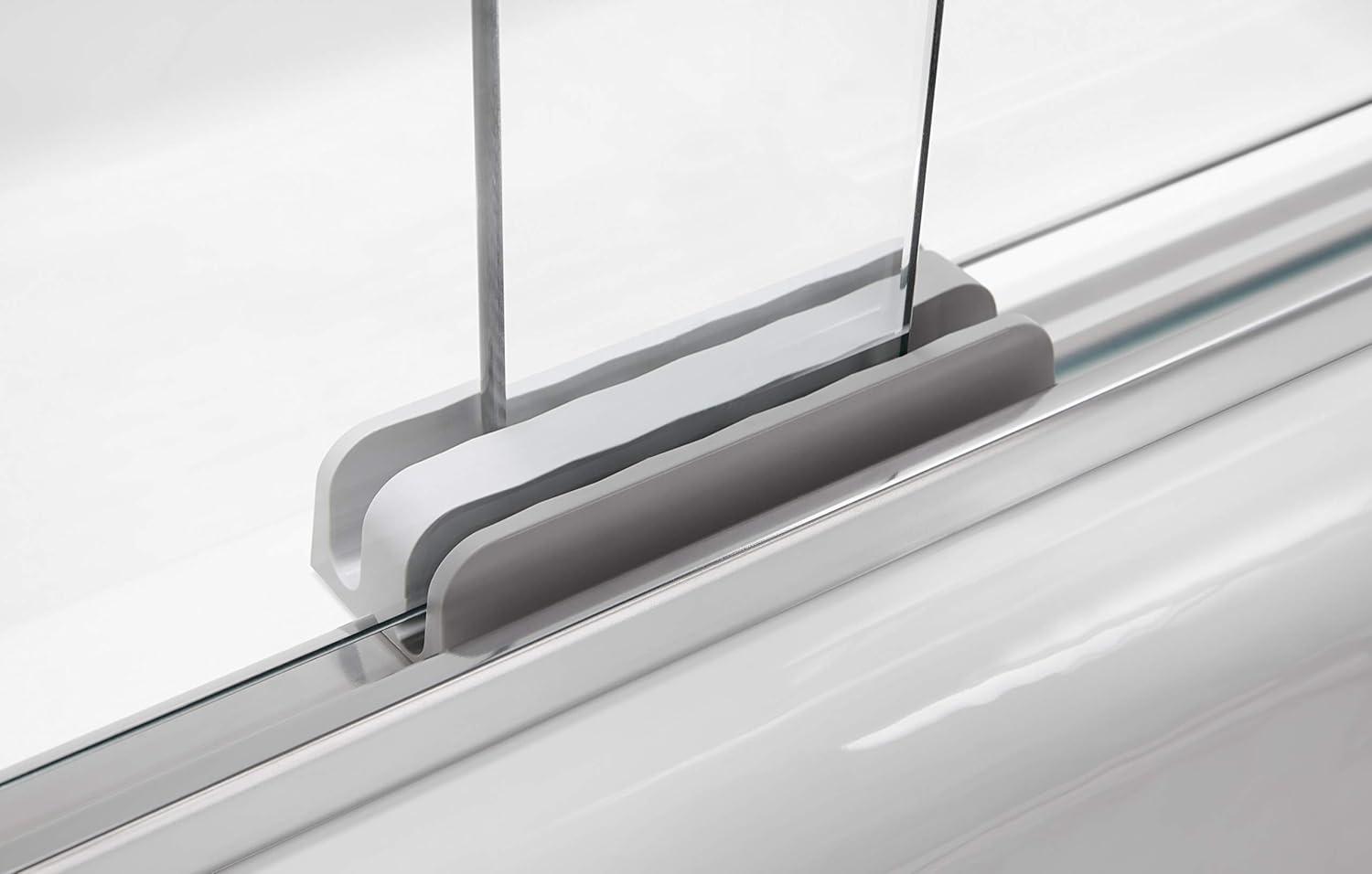 Revel 59.63'' x 55.5'' Double Sliding Bath Door with CleanCoat® Technology