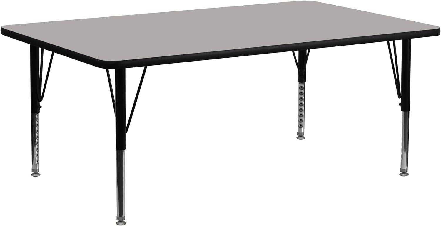 Goddard 24''W x 48''L Rectangular HP Laminate Activity Table - Adjustable Legs