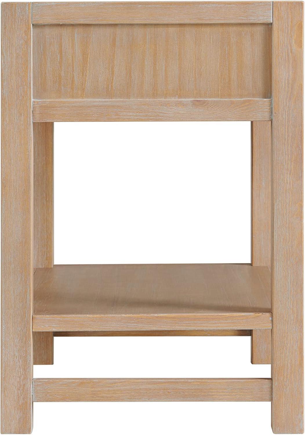 Arden 2-Drawer Wood Nightstand, Perfect for Modern Rustic, Boho or Traditional Bedroom, Functional and Stable Storage, 28W x 19D x 26 3/8H