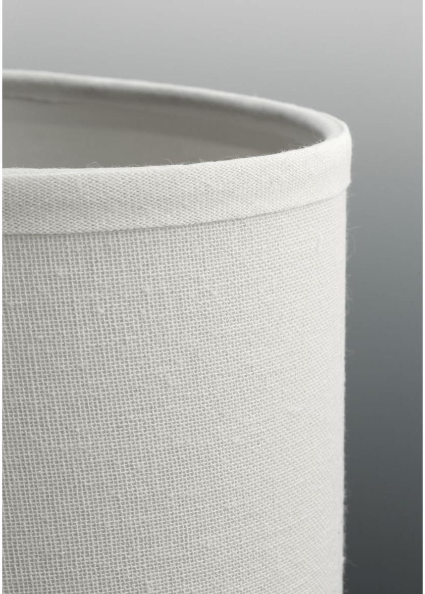Progress Lighting, Inspire Collection, 1-Light Mini-Pendant, Brushed Nickel, Off-White Linen Fabric Shade
