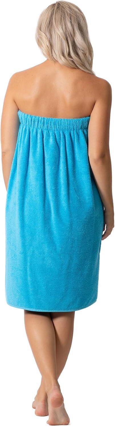 Turquaz Linen Turquoise Waffle Spa Bath Wrap
