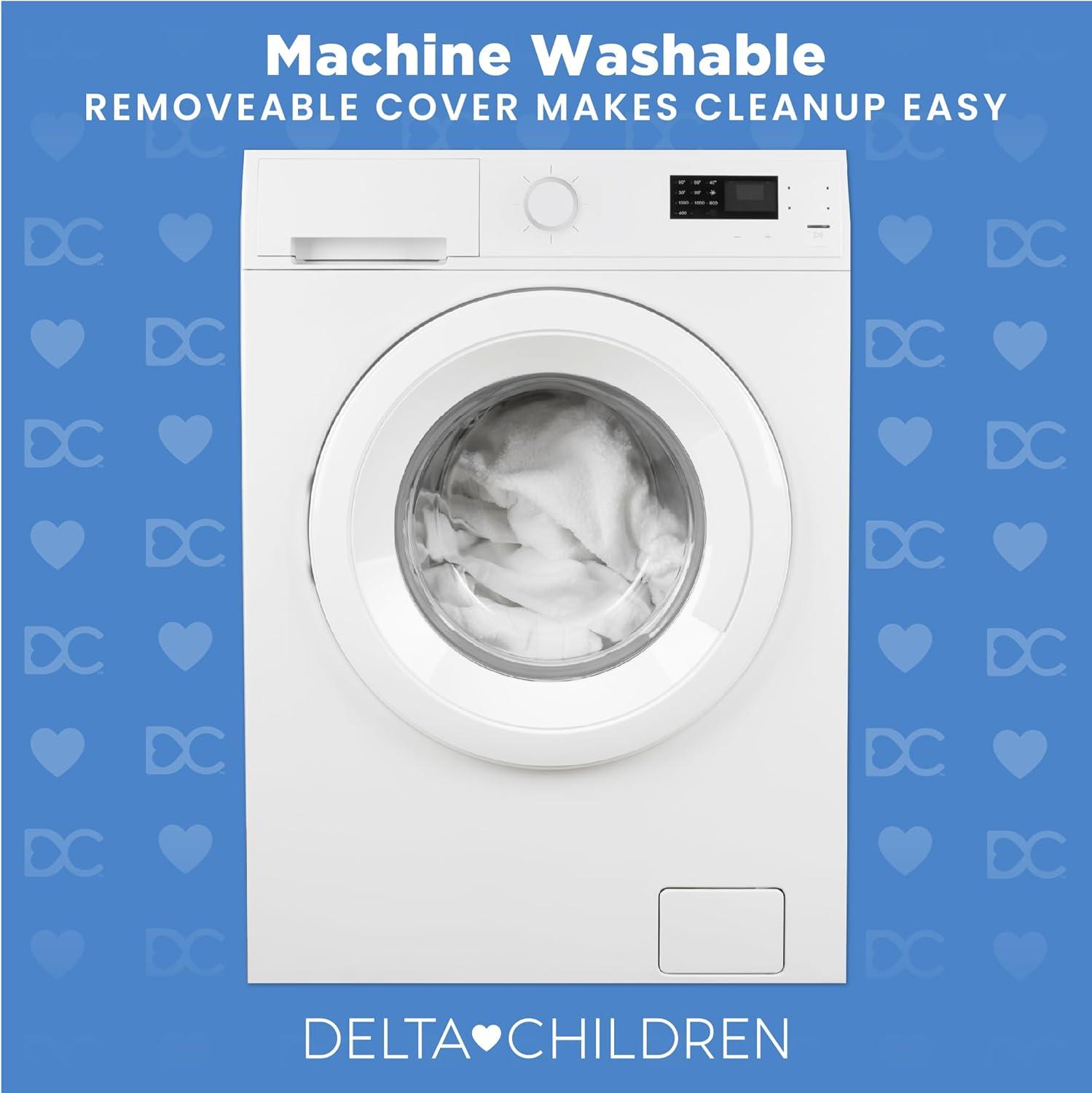 Delta Children Delta Children Breathable Crib Mattress Pad Cover - 100% Breathable Mattress Pad Cover For Cribs - Elastic Edges For Secure, Universal Fit - Machine Washable - 1 Pack