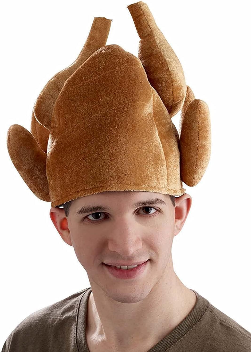 Hilarious Roasted Turkey Hat with Moving Legs