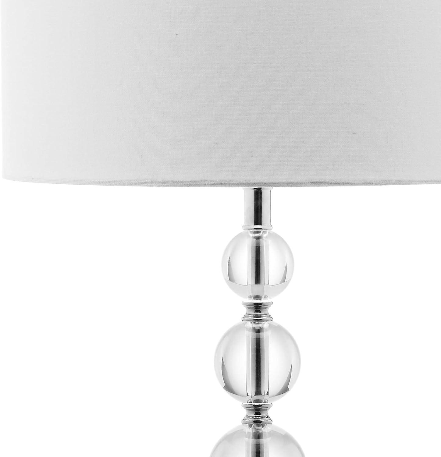 Safavieh Liam 29-Inch High Stacked Crystal Ball Lamp, Clear