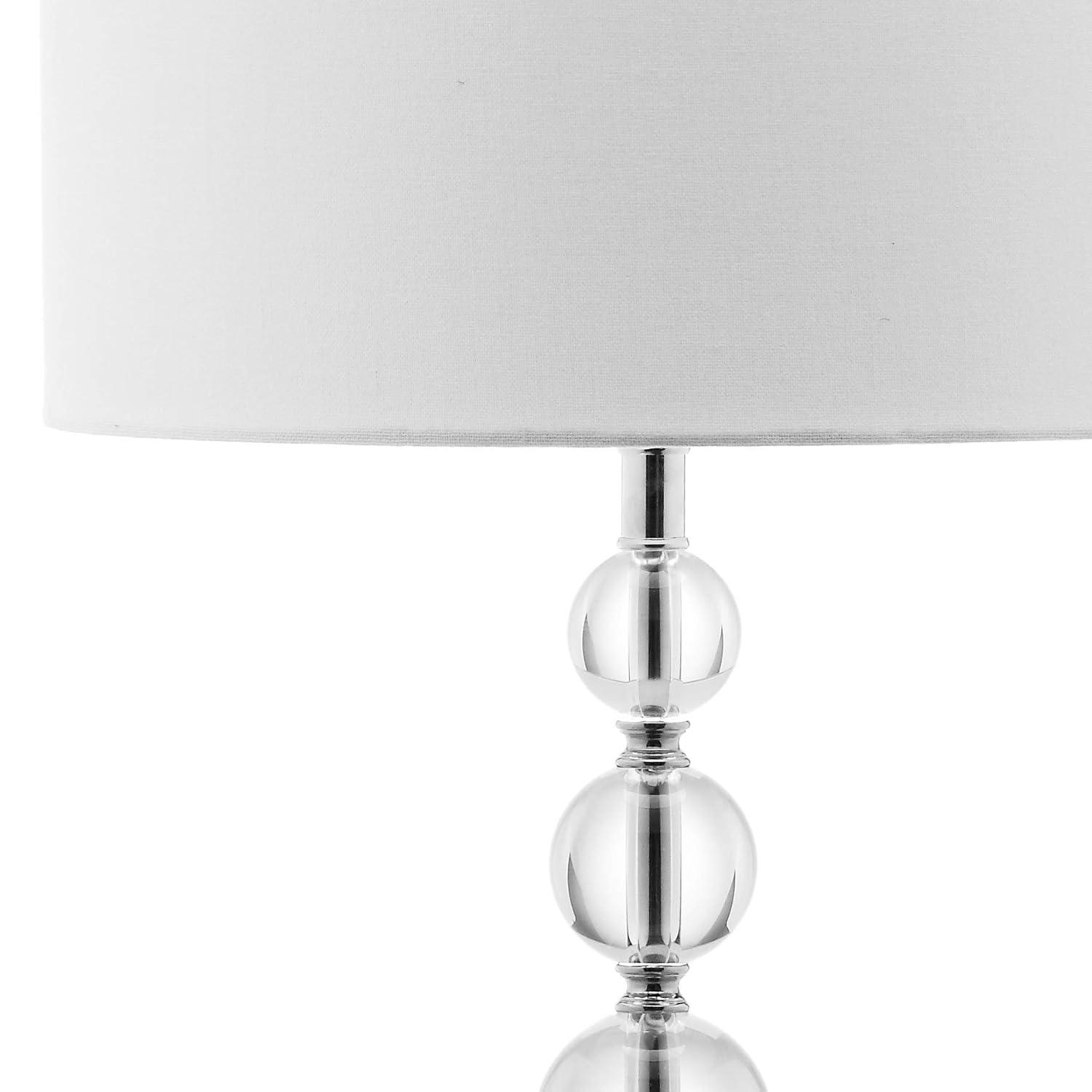 Safavieh Liam 29-Inch High Stacked Crystal Ball Lamp, Clear
