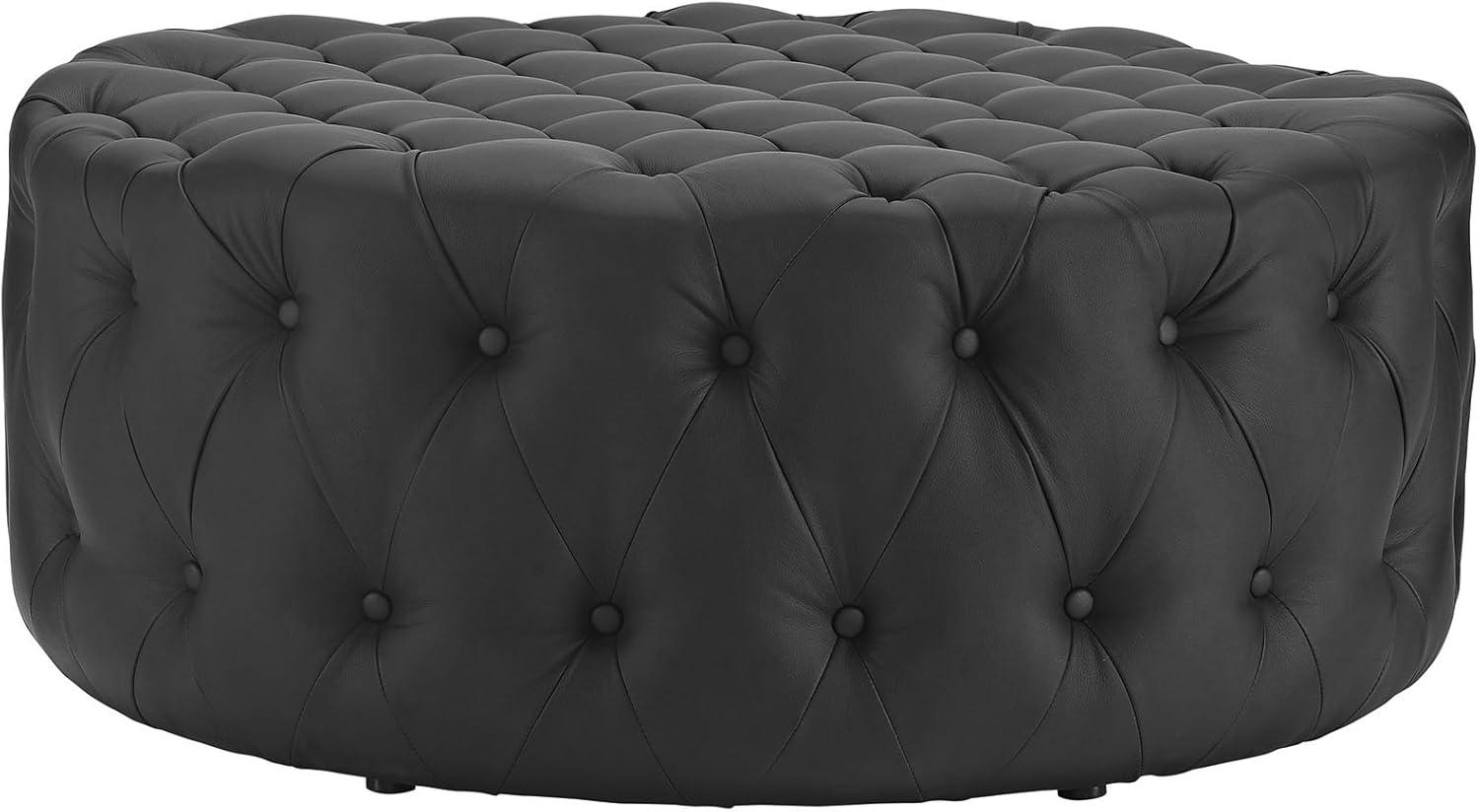 Modway Copper Grove Harrison Blue Amour Fabric Ottoman