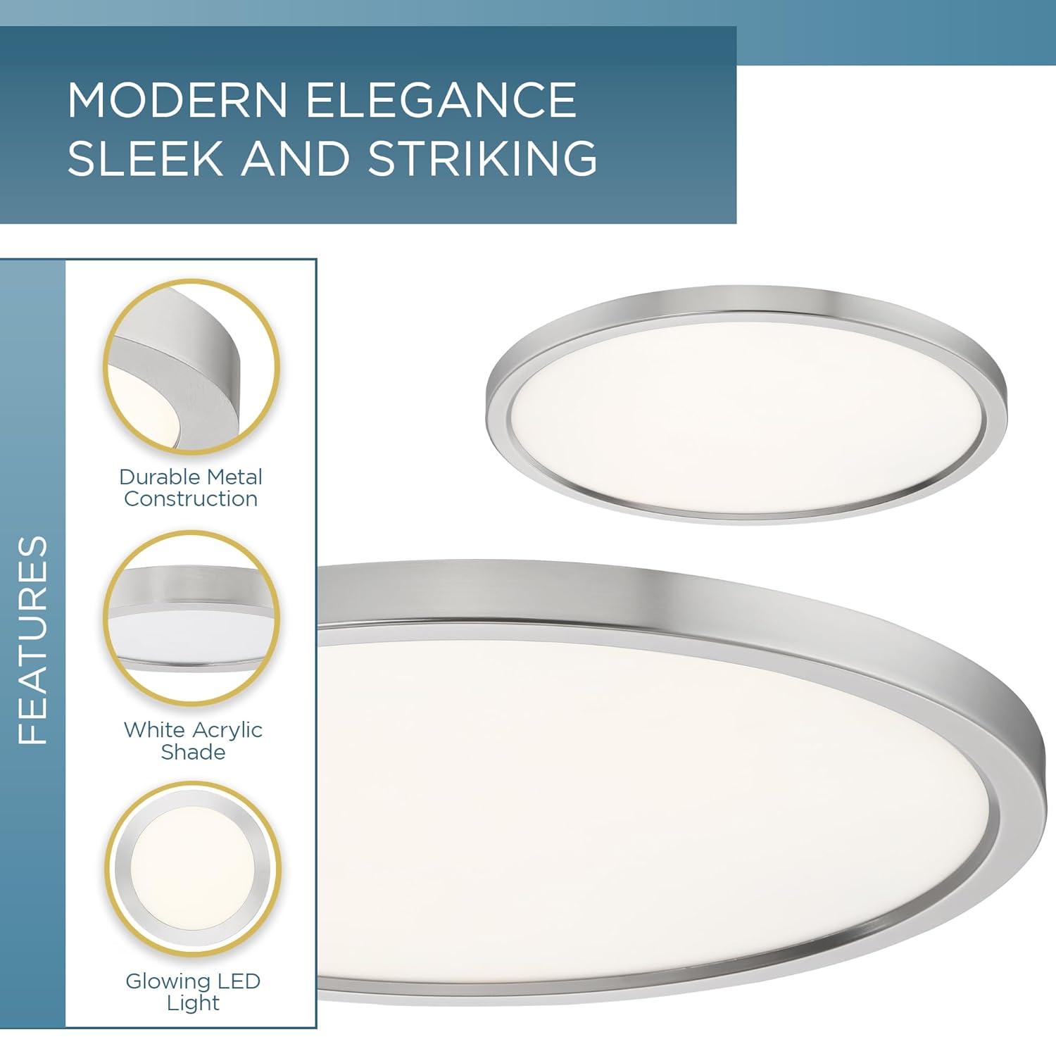Quoizel Lighting Outskirts 1 - Light Flush Mount in  Brushed Nickel