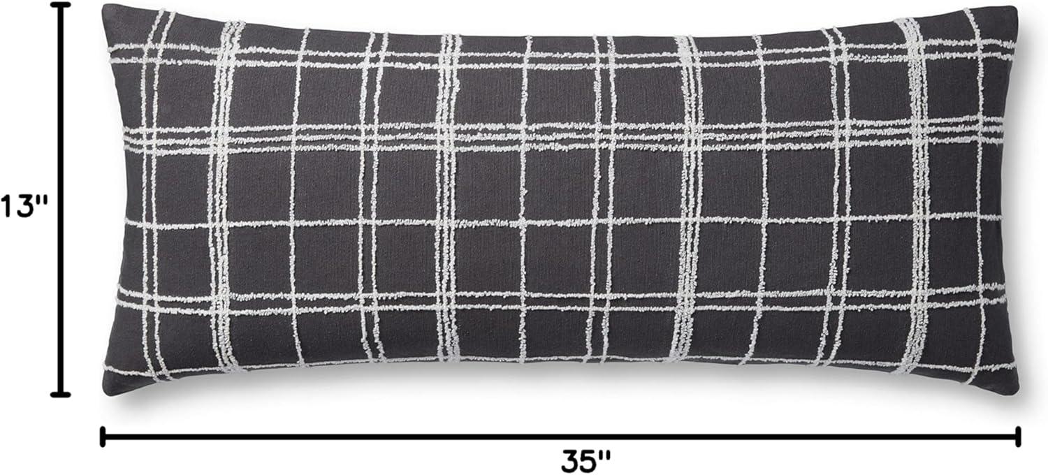 Jean Stoffer x Loloi Bernadette Graphite / Ivory Pillow