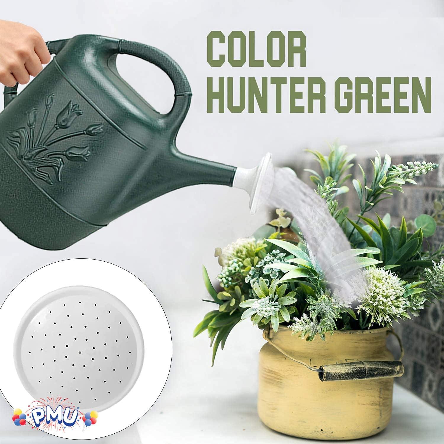 PMU 2 Gallon Watering Can - Plastic Water Can with Detachable Sprinkler Head Pkg/1