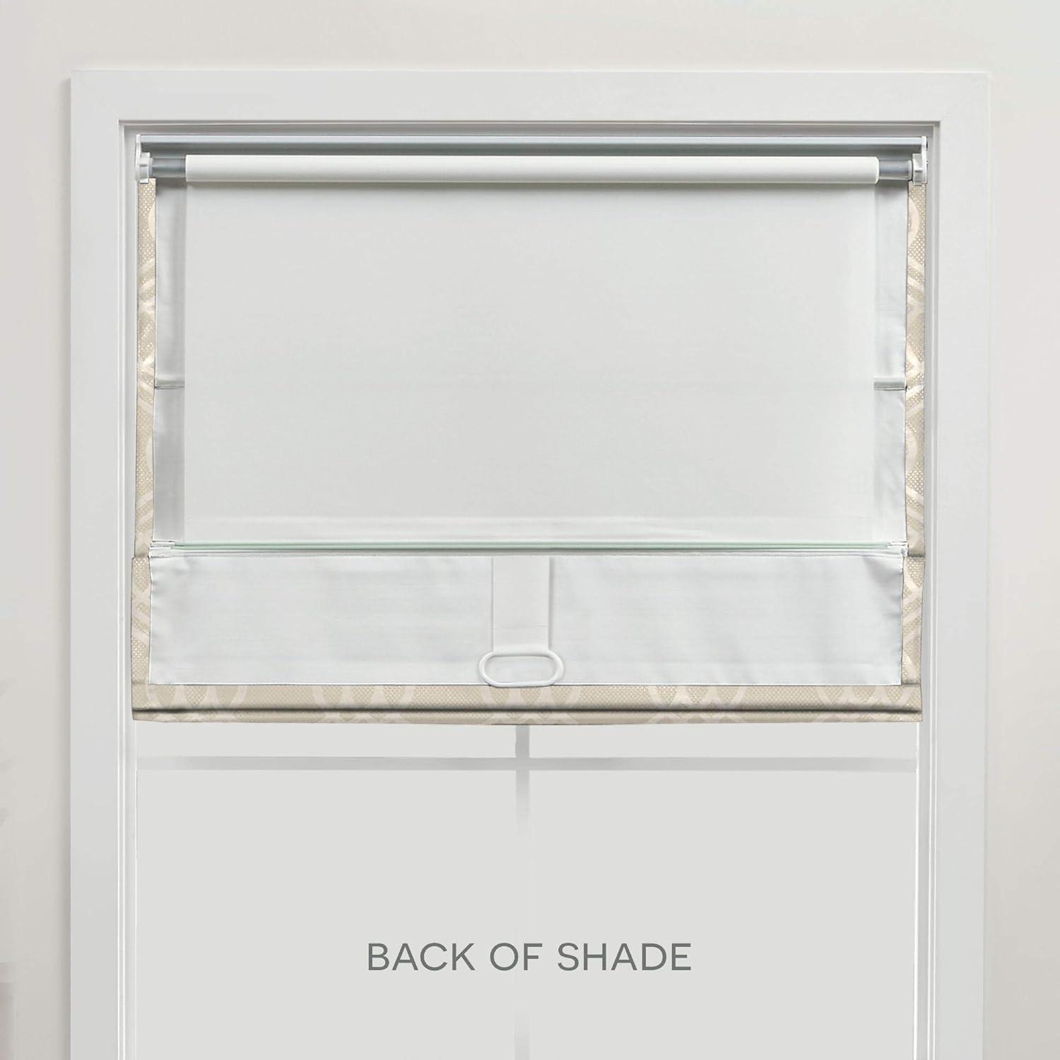 Amalgamated Textiles Exclusive Home Prague Trellis 100% Blackout Roman Shade