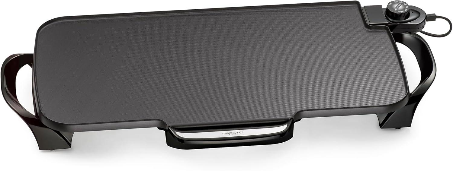 Presto 22 in Electric Griddle - Extra Large Cooking Surface, Non Stick, Fast & Even Heating