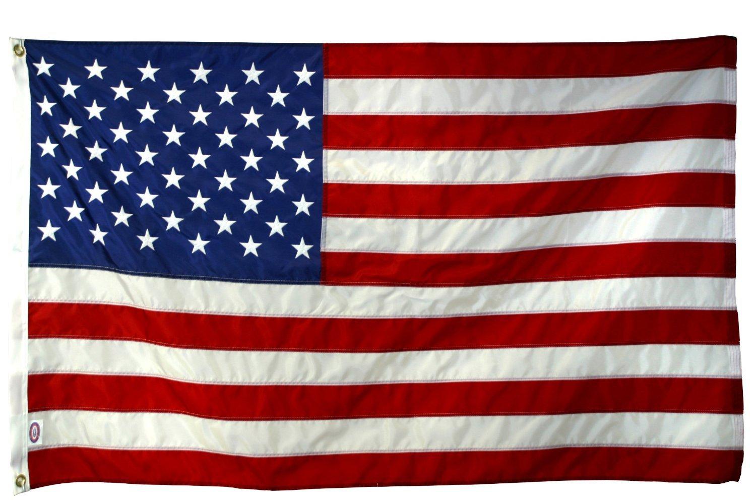 American Flag - 3x5 Fuerte Como Americanos - Estrellas Bordadas - Rayas Cosidas - 3' x 5' Pies