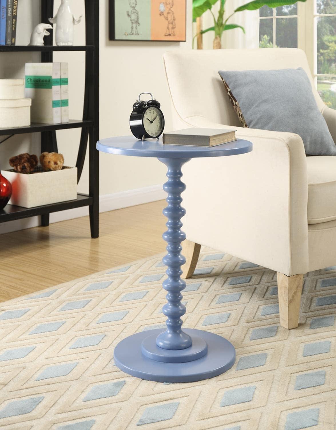 TiaGOC Palm Beach Spindle Table, Blue