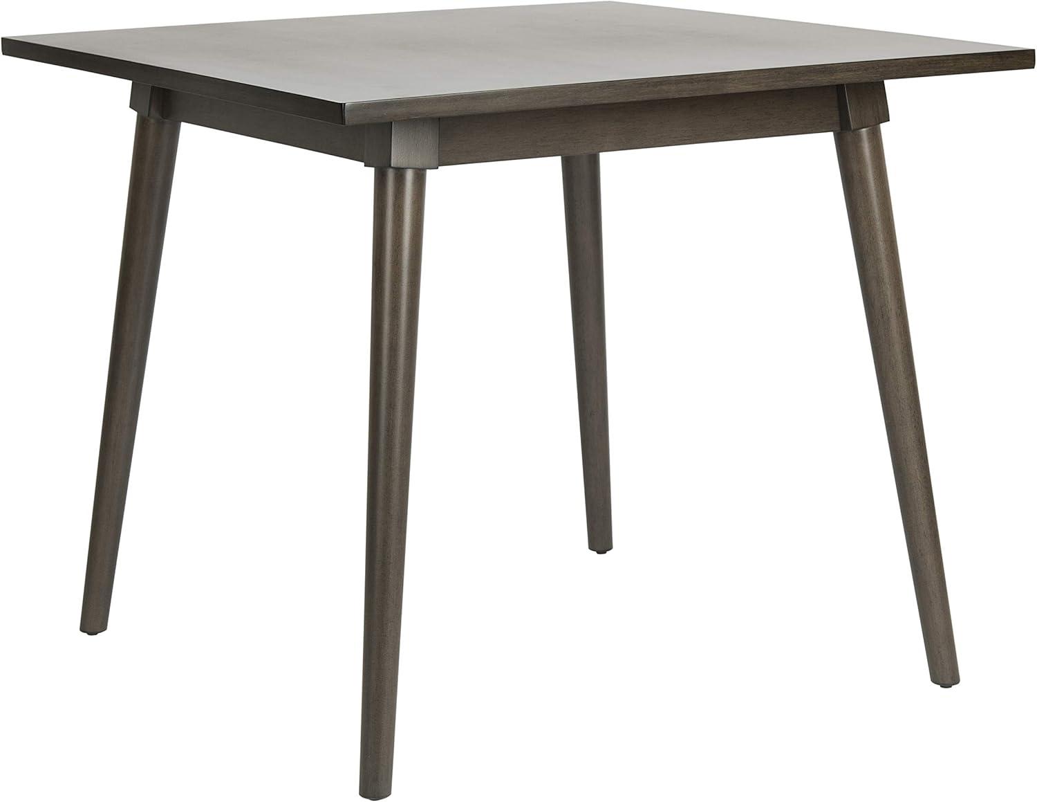 Simone 36" Transitional Square Dining Table in Dark Walnut