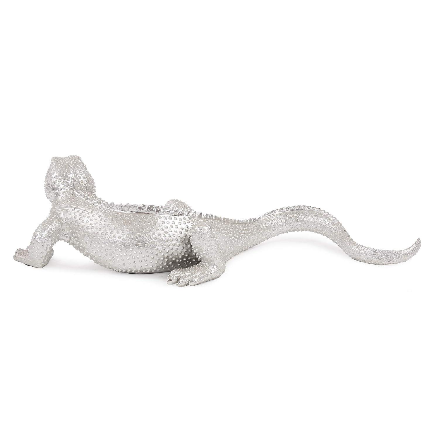 Elizabeth Austin Bright Nickel Plated Lizard