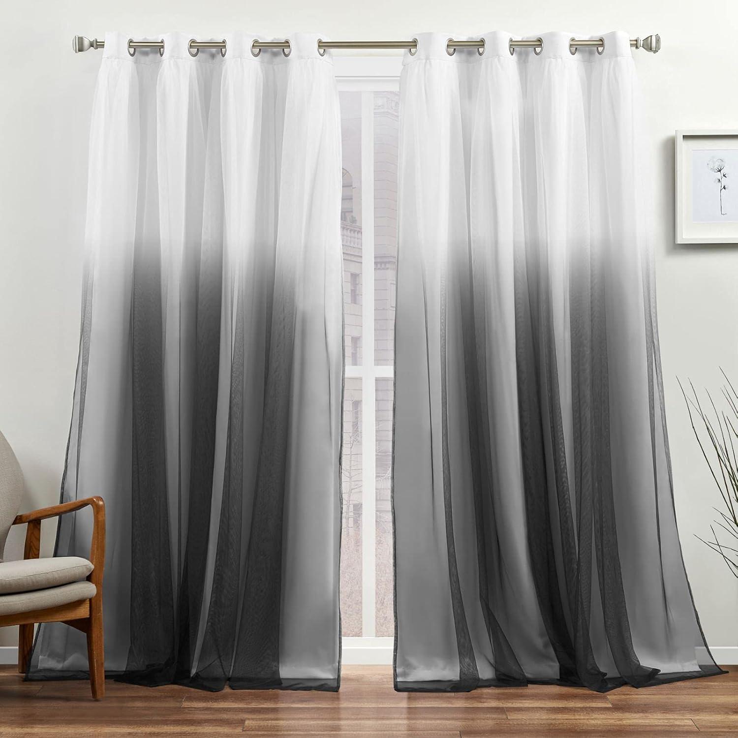 Cresendo Polyester Room Darkening Curtain Pair (Set of 2)