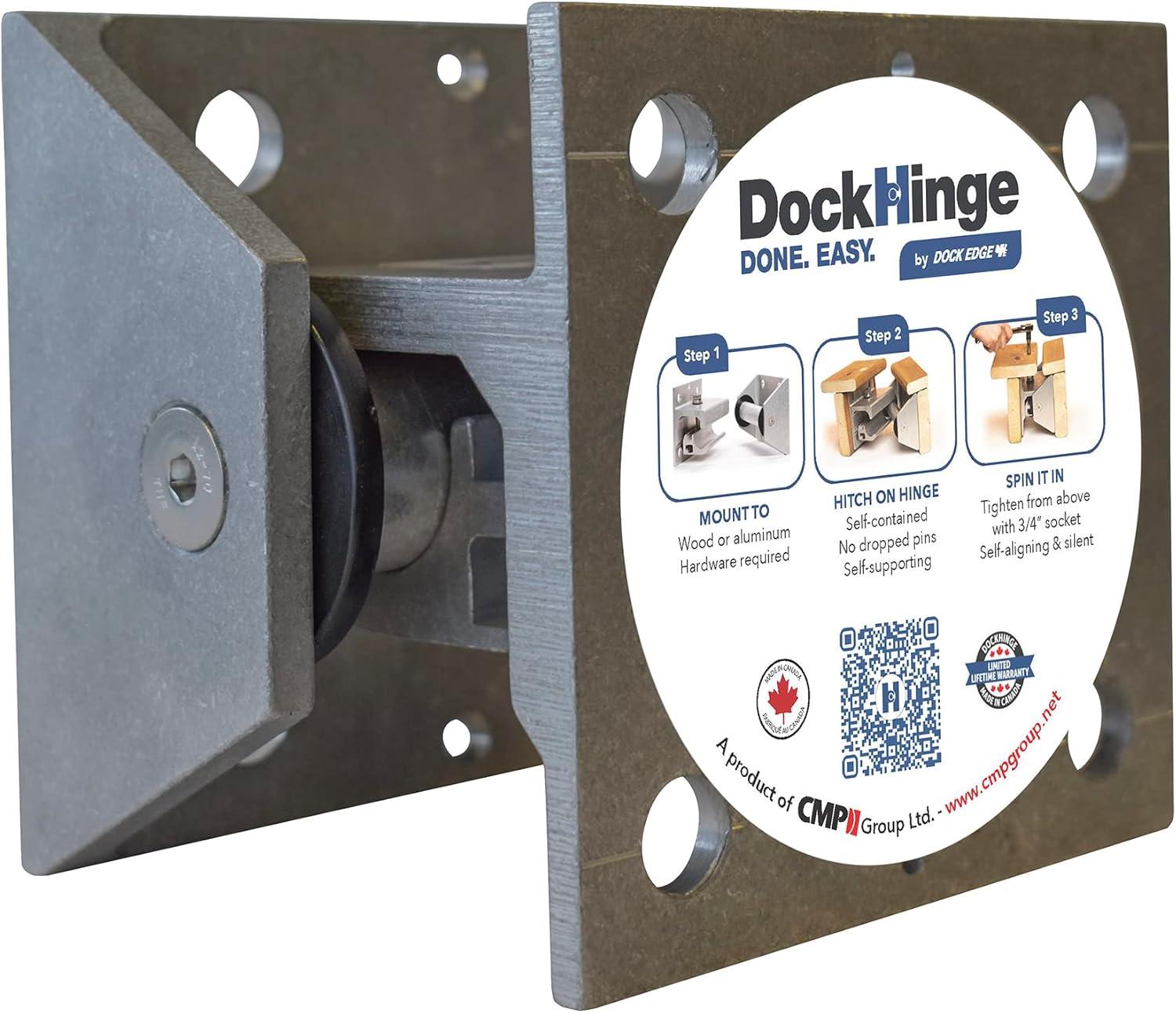 Dock Edge DE85329F Dock Hinge Coupler For 1/2" Carriage Bolts.