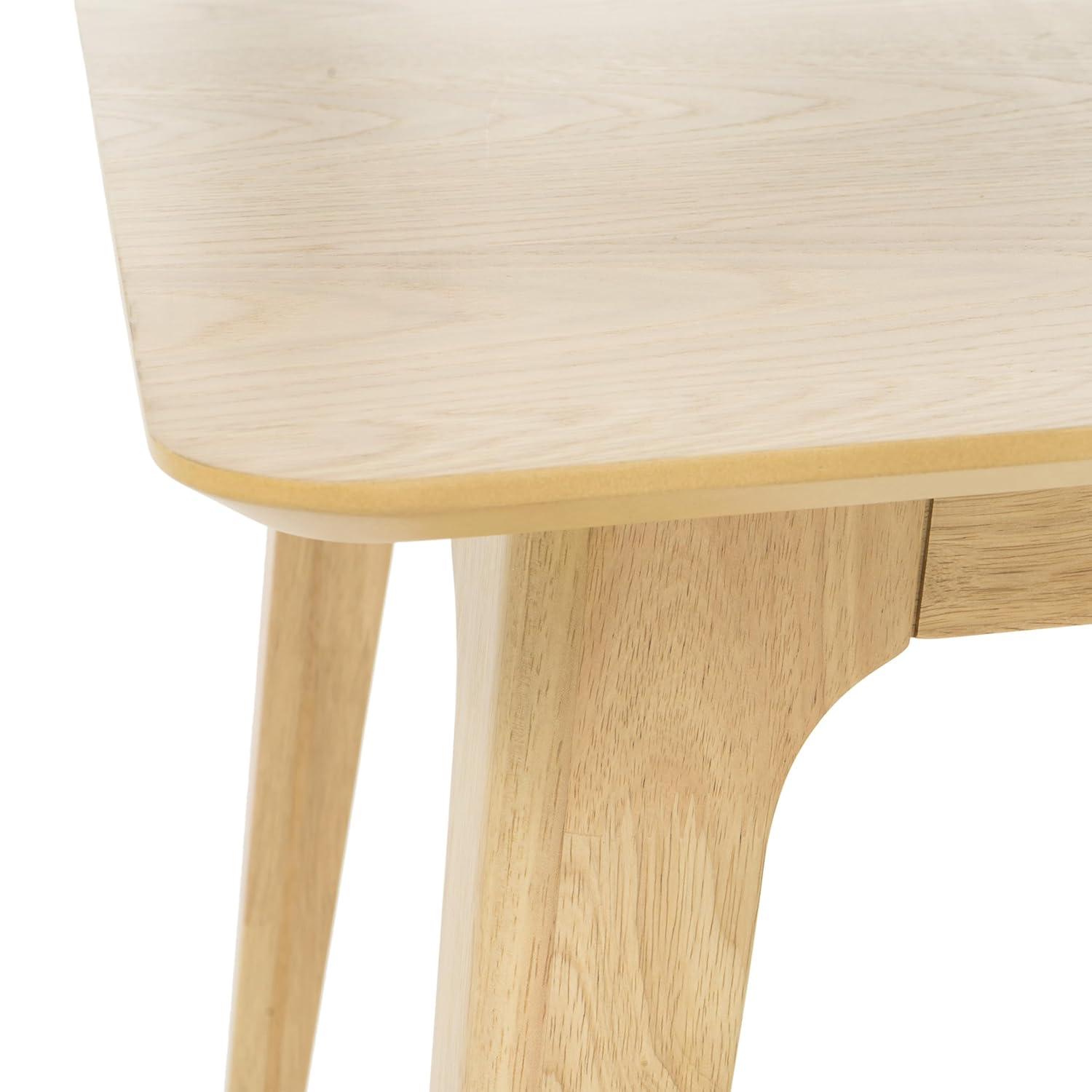 Gideon Dining Table - Natural Oak - Christopher Knight Home: Scandinavian Style, 4-Seat Rectangle, Rubberwood