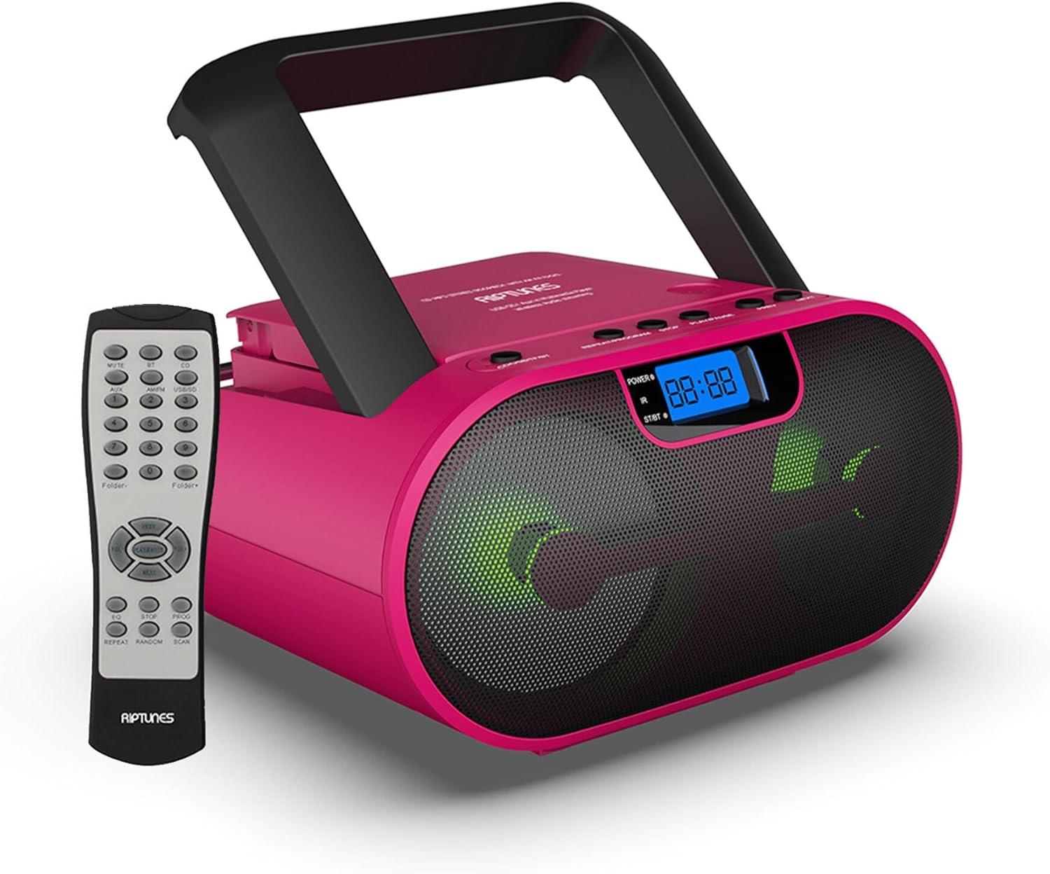 Impecca CDB237BTP Cdmp3stereoboomboxam/fmradiowithbluetoot