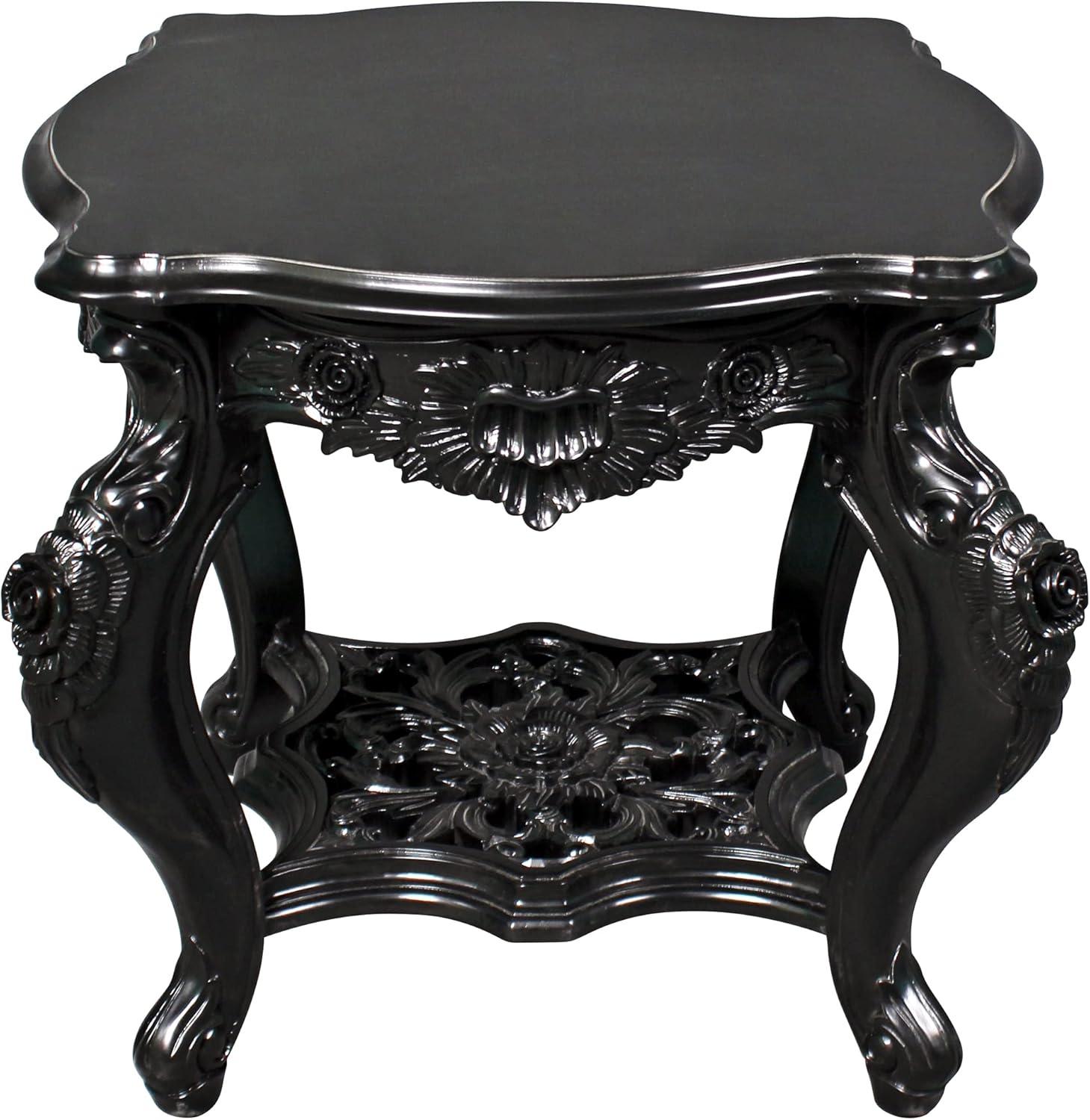 Solid Wood Top End Table