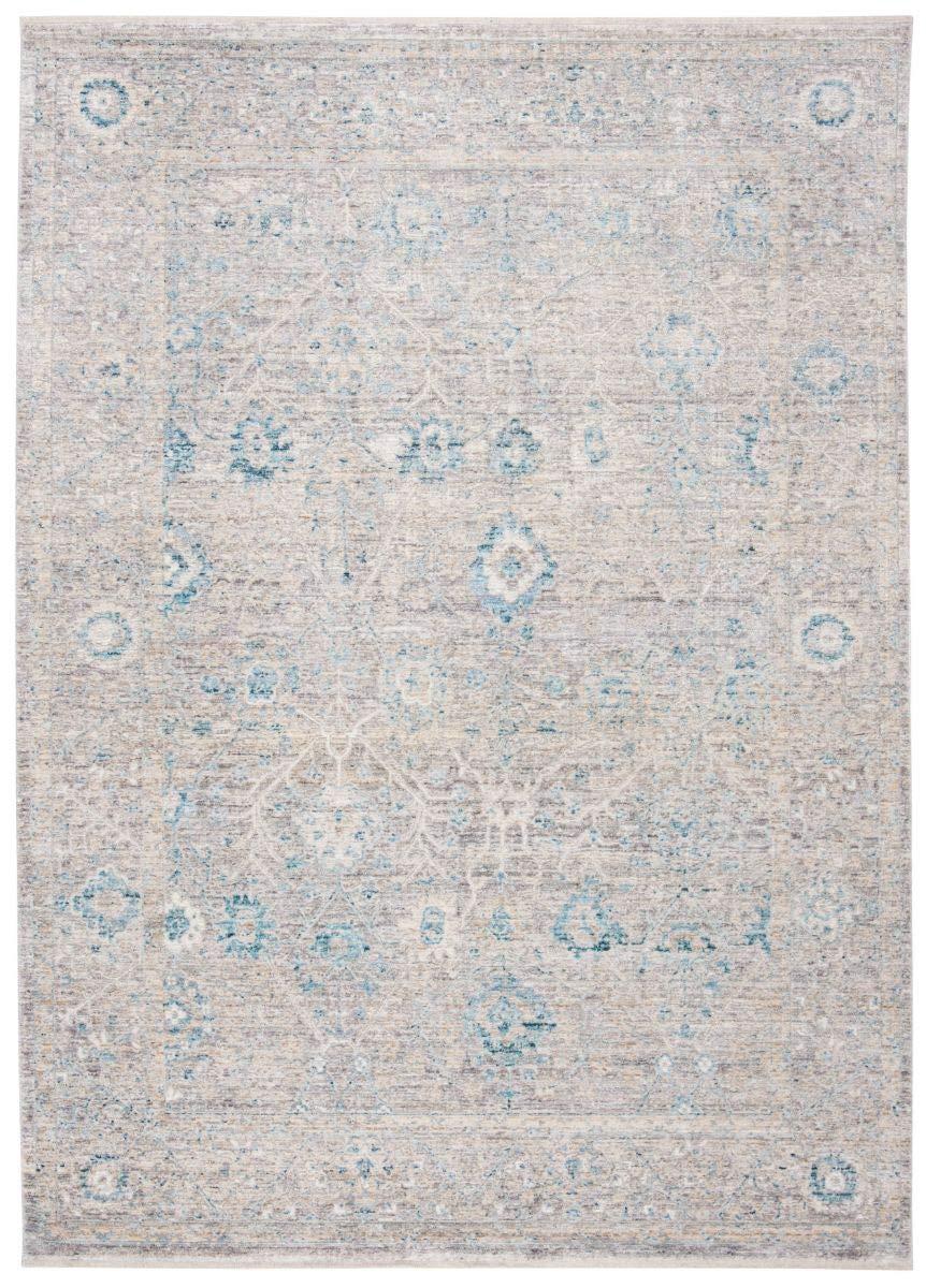 SAFAVIEH Dream Giles Floral Area Rug, Grey/Turquoise, 2'6" x 4'