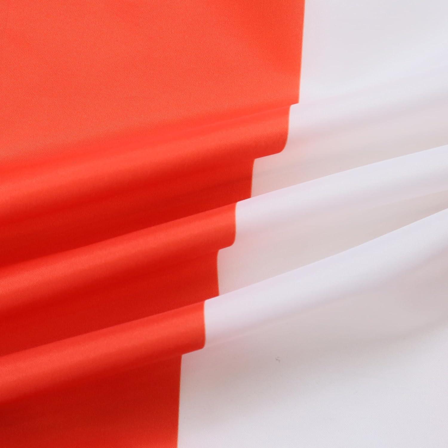 Denmark Flag 2' x 3' Red and White Polyester with Metal Grommets