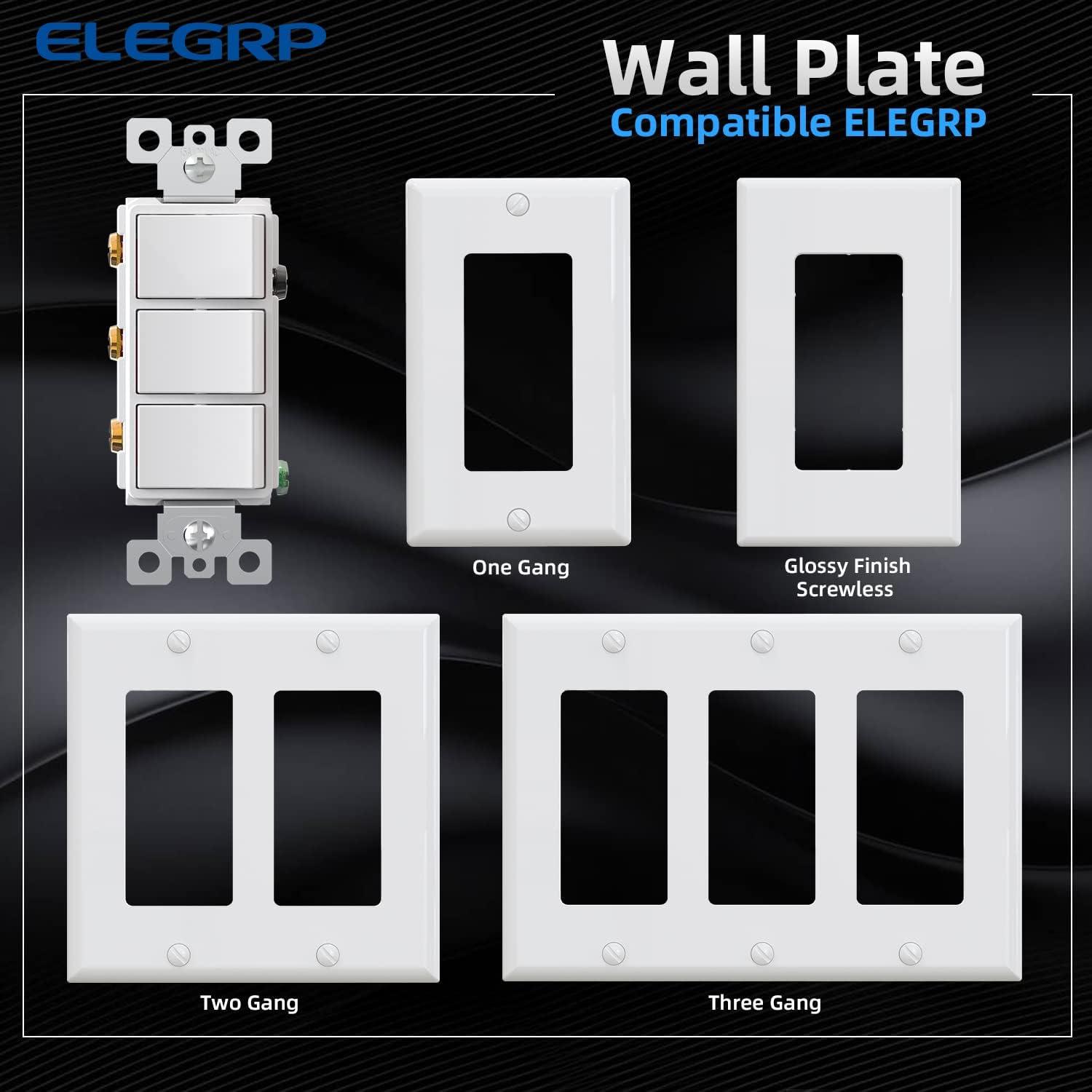 15 Tamper Resistant Single Pole Rocker Light Switch