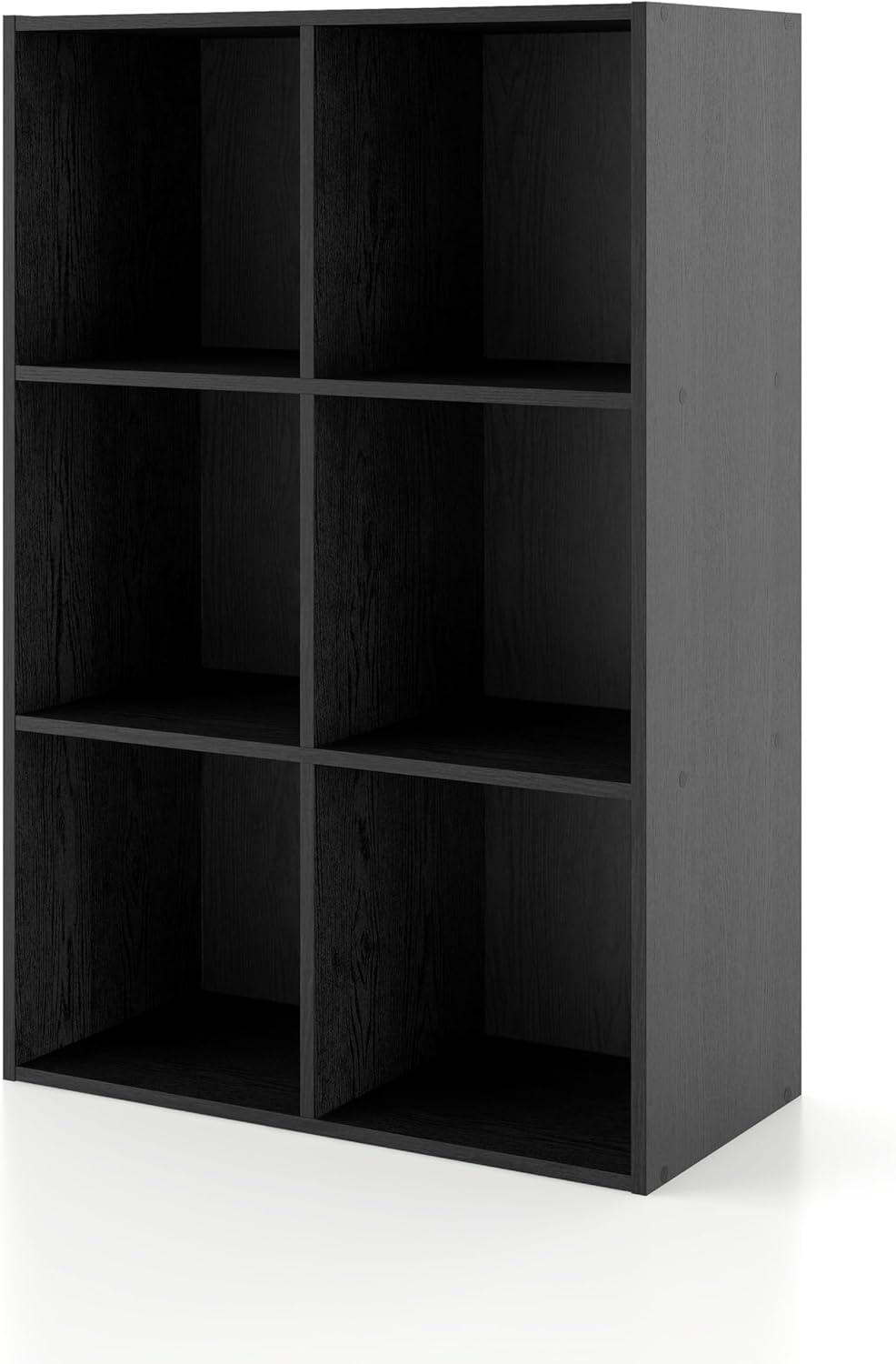 24/7 Shop At Home 35" Silkpath Modern 6 Cube Stackable and Modular Bookcase