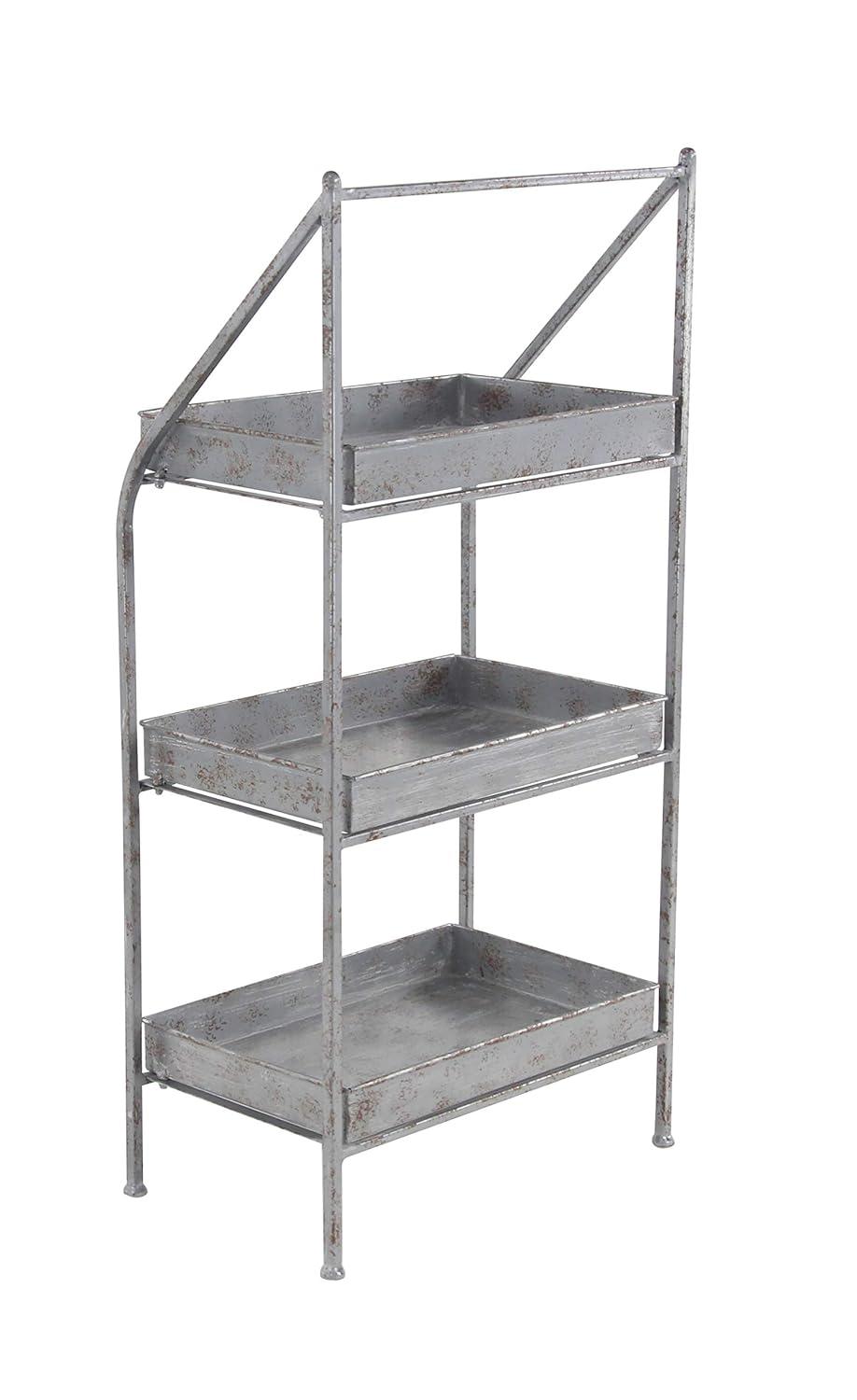 Deco 79 Plantstand, 11" W x 39" H, Gray