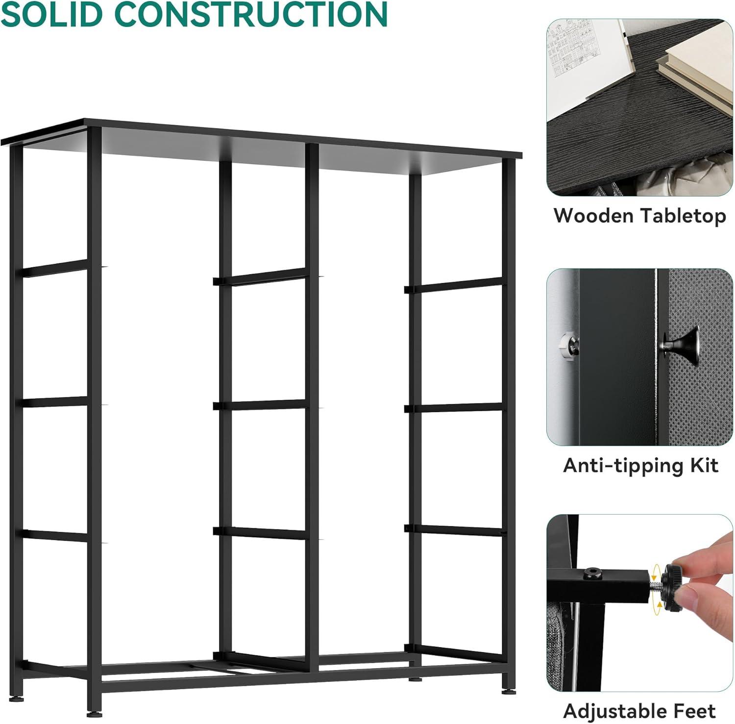 DWVO Dresser for Bedroom, Fabric Dresser with 8 Drawers, Tall Dresser, Chest of Drawers for Closet, Living Room