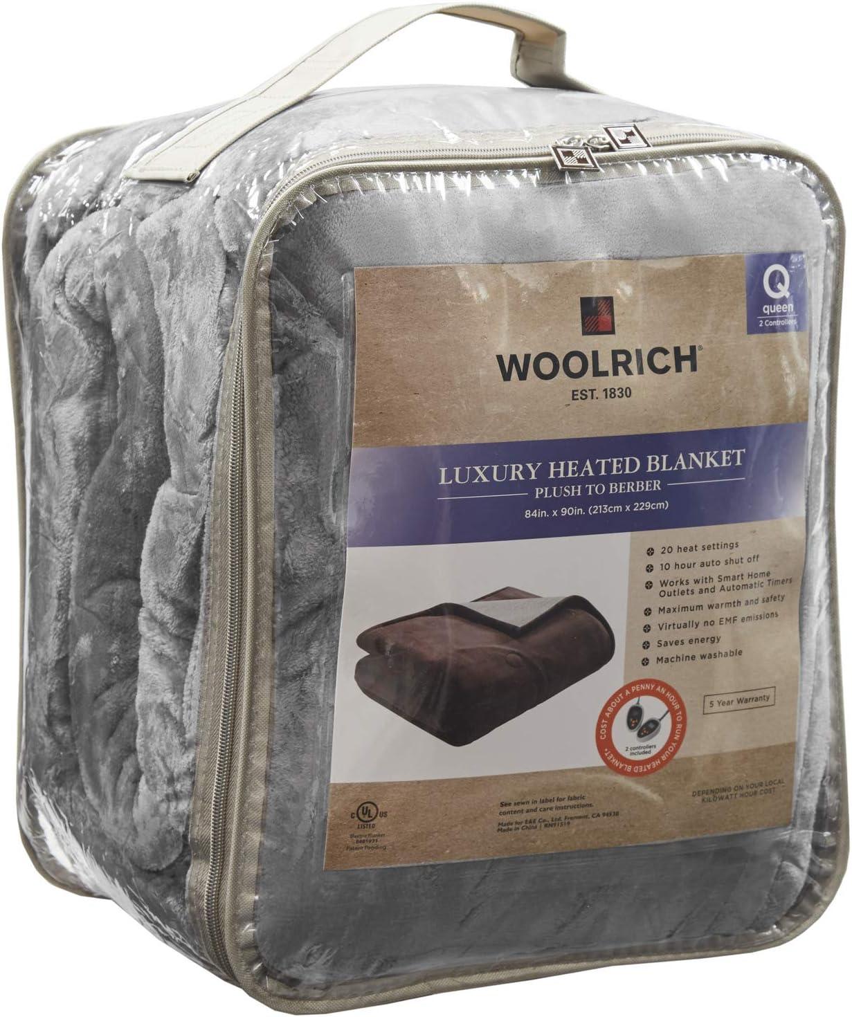 Woolrich Heated Plush to Berber Blanket