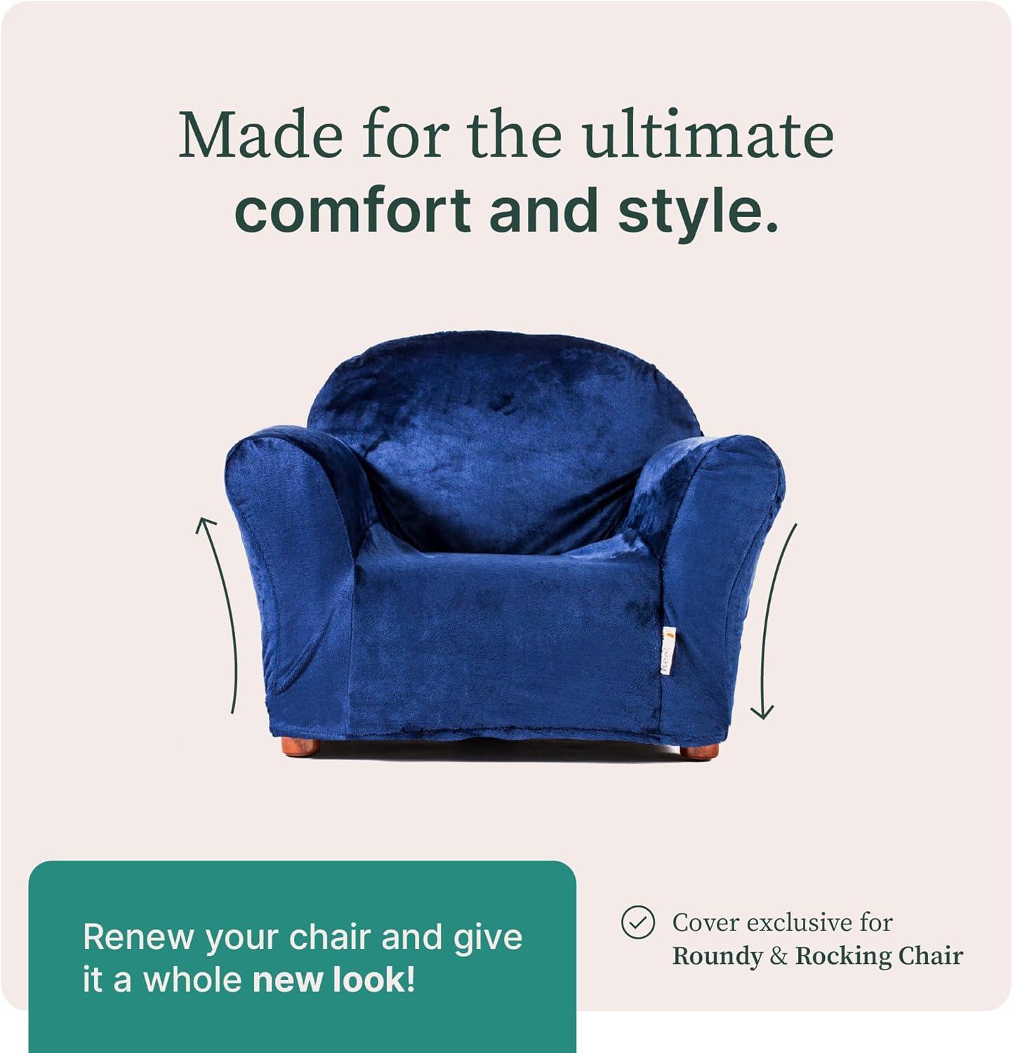 Keet Keet Roundy Kid's Chair + Cover Combo Set Navy