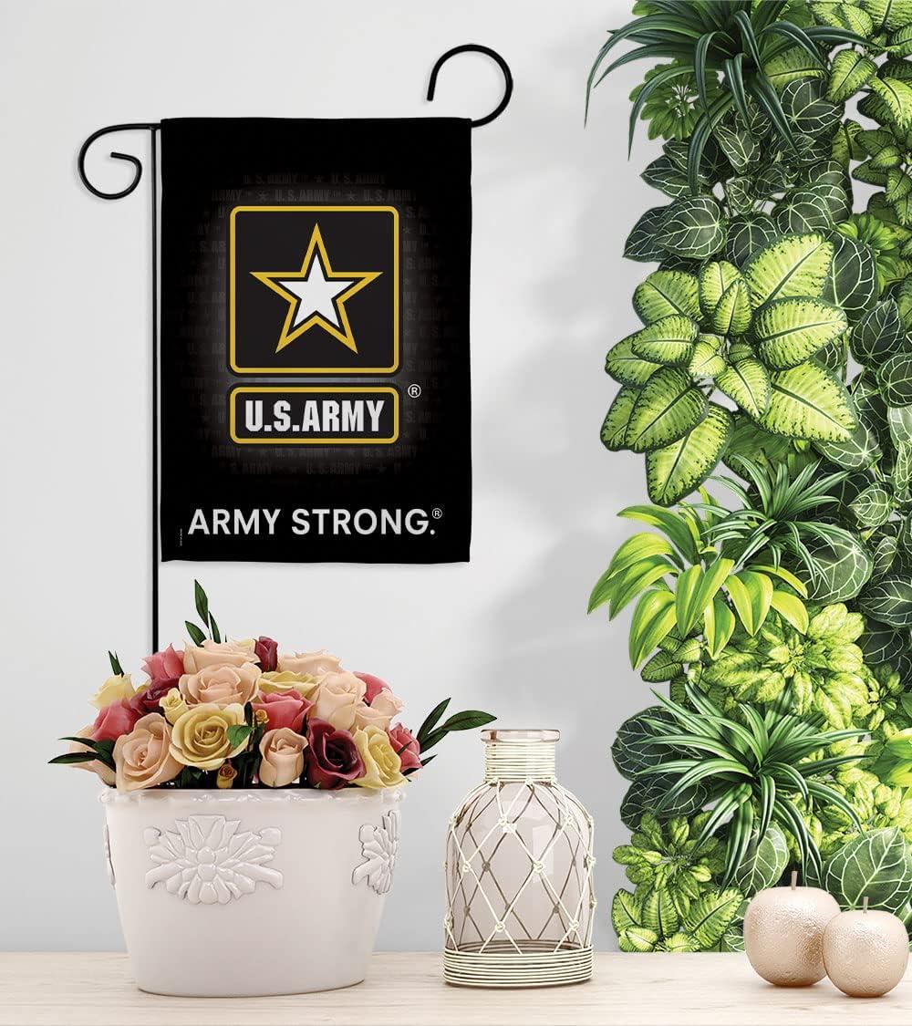 Breeze Decor 58061 Military U.S. Army 2-Sided Impression Garden Flag - 13 x 18.5 in.