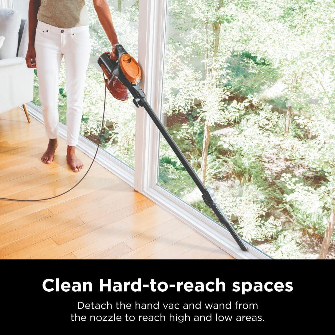 Shark Rocket Ultra-Light Corded Stick Vacuum - HV301: Pet Hair Pick Up, Swivel Head, Converts to Handheld, 25' Cord