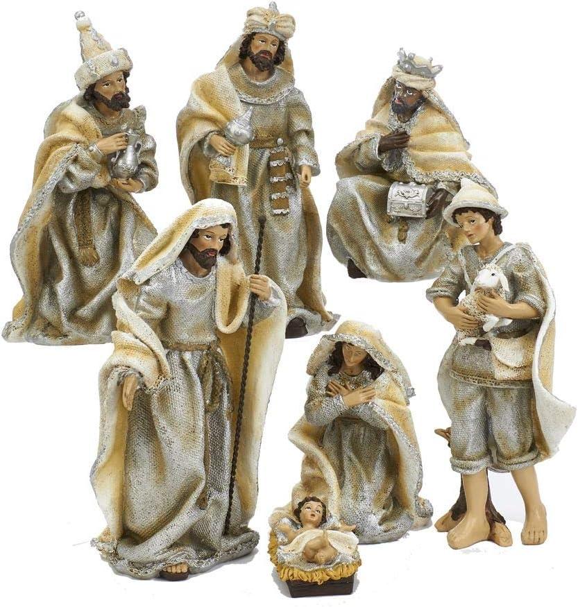 Kurt Adler 7 Piece Resin Table Piece Nativity Set | Wayfair
