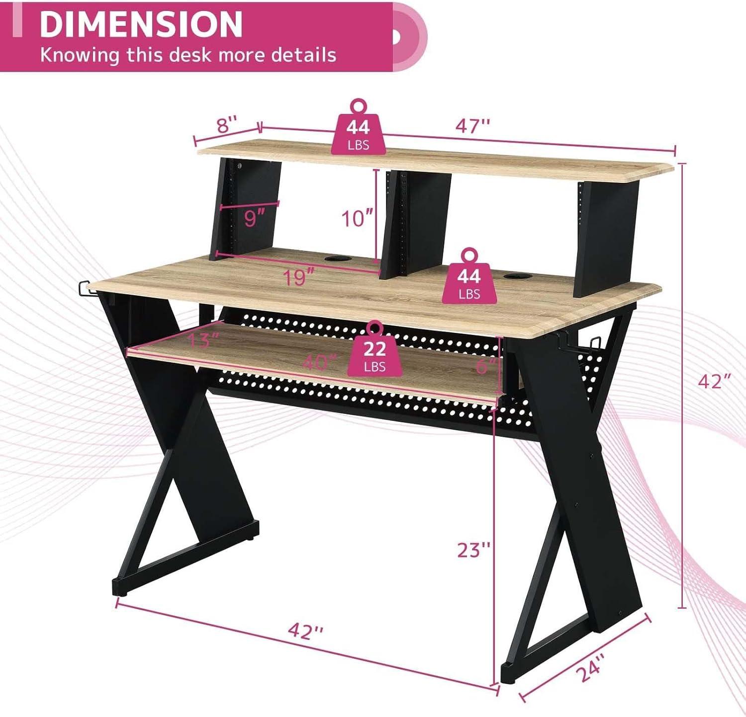 Humanity 47" Decorative Bookshelf Natural and Black - Acme Furniture
