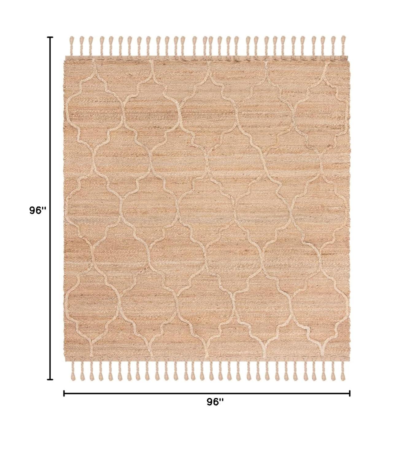 Natural Fiber NF106 Hand Woven Area Rug - Natural - 8'x8' - Safavieh..