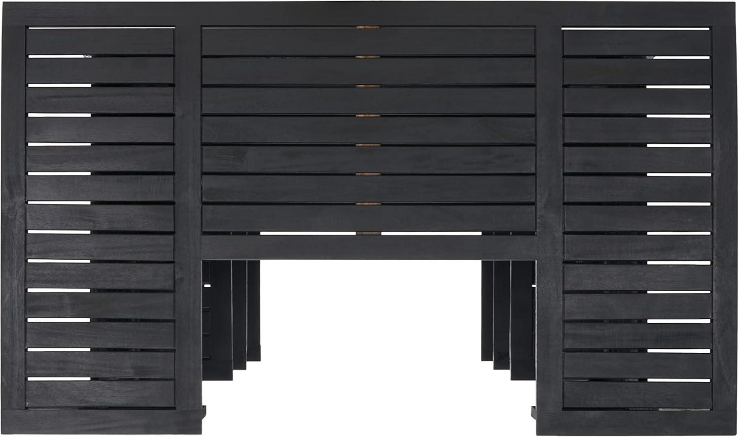 Monterey Patio Outdoor Bar Table - Black - Safavieh