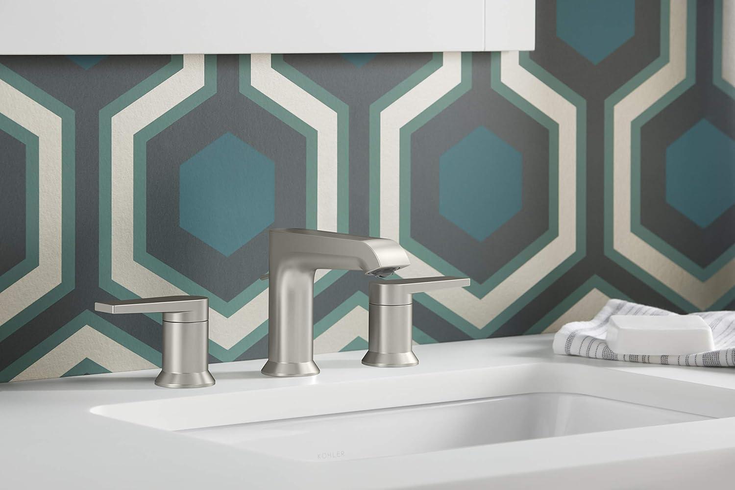 Kohler ® Hint ® Widespread Brushed Nickel Bathroom Sink Faucet