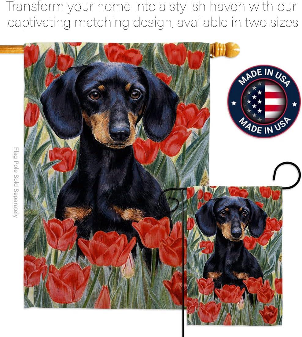 Breeze Decor Double Sided 40.00'' H x 28.00'' W Polyester Flag Set