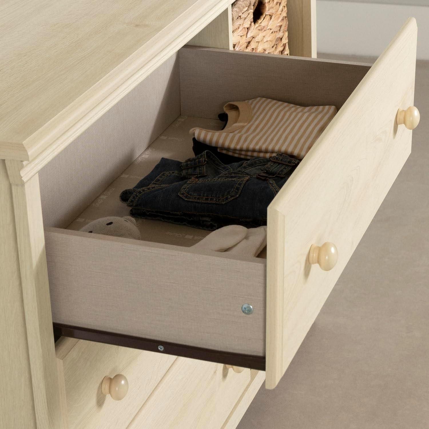 Cotton Candy 3-Drawer Dresser with Storage Baskets