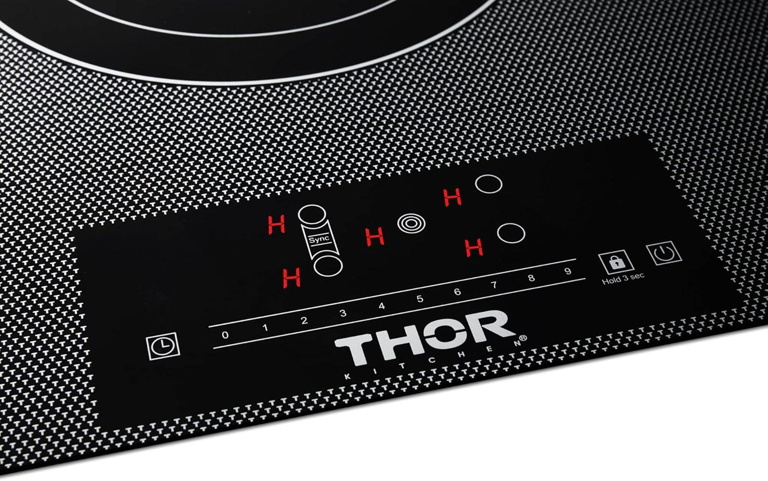 Thor Kitchen Tec36 36" Wide 5 Burner Electric Cooktop - Black